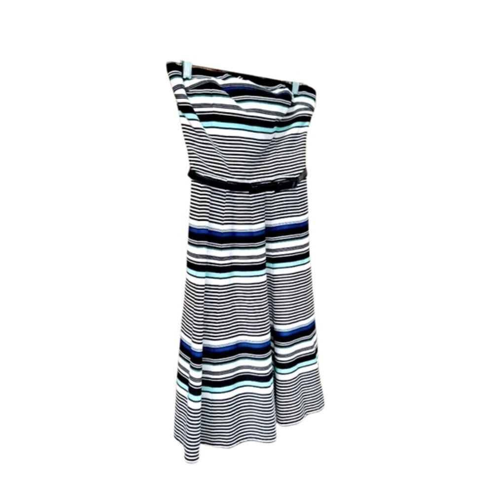 White House Black Market Sleeveless Stripped Mini dress. - Picture 4 of 10